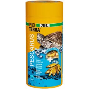   JBL ProTerra Pescarus | Kiegészítő eleség egész halakkal és garnélákkal vízi teknősök részére – 1000 ml (150 g)