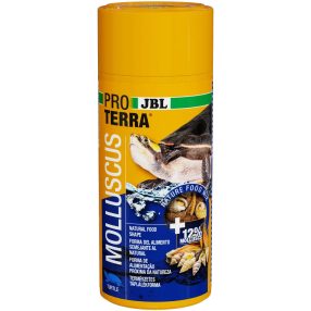   JBL ProTerra Molluscus | Kiegészítő eleség csigákkal, gammarusszal és vízi rovarokkal vízi teknősök részére – 250 ml (60 g)