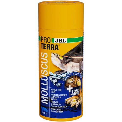 JBL ProTerra Molluscus | Kiegészítő eleség csigákkal, gammarusszal és vízi rovarokkal vízi teknősök részére – 250 ml (60 g)