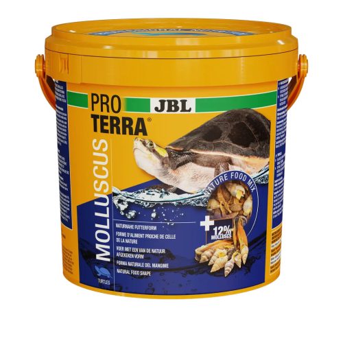 JBL ProTerra Molluscus | Kiegészítő eleség csigákkal, gammarusszal és vízi rovarokkal vízi teknősök részére – 2,5 l (650 g)