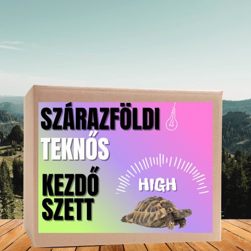 Szárazföldi teknős  HIGH kezdőcsomag - fiatal teknősöknek