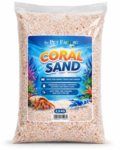 Pet Factory | Korallensand | Természetes korallhomok aljzat terráriumba – 1 kg