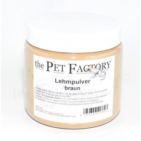   The Pet Factory | Lehmpulver braun | Barna agyagpor homok keményítéséhez és járatépítéshez – 1 kg