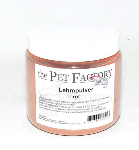 The Pet Factory | Lehmpulver rot | Vörös agyagpor ásáshoz és váratépítéshez – 800 g
