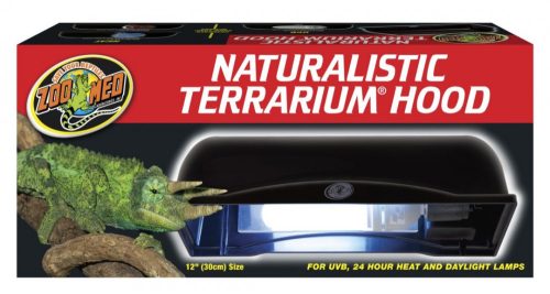 Zoo Med Naturalistic Terrarium Hood | Kompakt terráriumi lámpabúra beépített reflektorral – 30 cm
