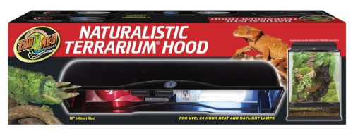 Zoo Med Naturalistic Terrarium Hood | Kompakt terráriumi lámpatest dupla foglalattal – 45 cm