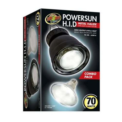 Zoomed Powersun HID 70W ComboPack (LF-96E) | Komplett lámpabúra + izzó szett hüllőknek
