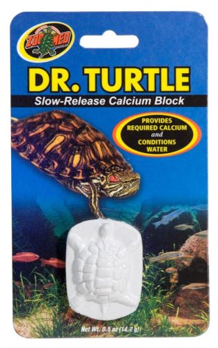 Zoo Med Dr. Turtle | Lassú oldódású kalcium blokk és vízkondicionáló vízi teknősöknek – 14 g