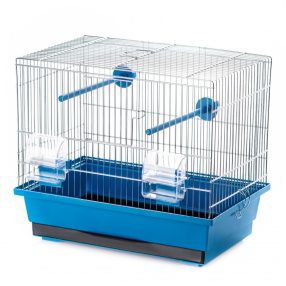   Inter-zoo Kanarek Zinc | Kalitka (kék) kanári jellegű madarak részére - 39x25x34 cm   