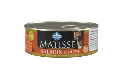 Matisse | Cat konzerv | Teljes értékű eledel, Mousse Lazac, felnőtt macska számára - 85 g