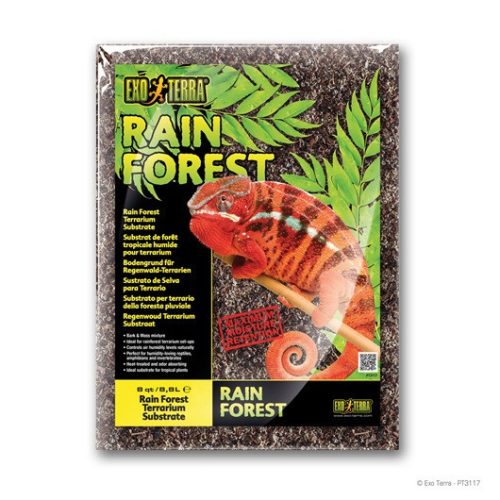 Exo Terra Rain Forest Substrate | Fenyőkéreg és mohakeverék talaj terráriumokba - 8,8L