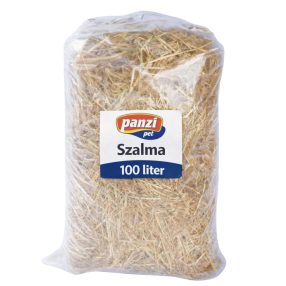   Panzi | Natúr szalma alom | Természetes hőszigetelő alom rágcsálók és kutyák részére – 100 liter