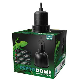 REPTO | DOME E27 FITTING | Reflektor foglalat, fekete színben - 14 cm