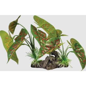   REPTO | PLANT ON DECO ELEPHANT RED | Műnövény dekoráció, elefánt piros - 28x12x17 cm