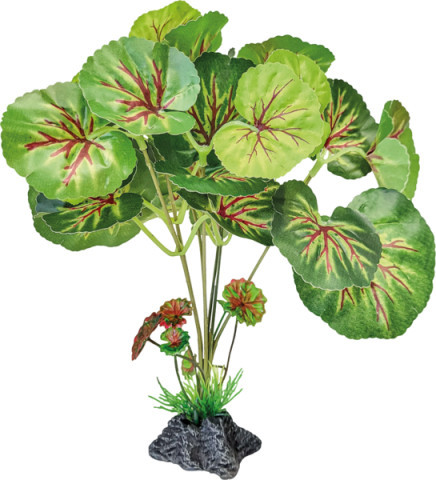 REPTO | PLANT STANDING ROUND LEAVES | Műnövény álló dekoráció, kerek levelű -  24x20x25 cm