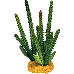   REPTO | PLANT CACTUS NEEDLE GREEN, műnövény dekoráció, zöld színű  - 12x10x16 cm