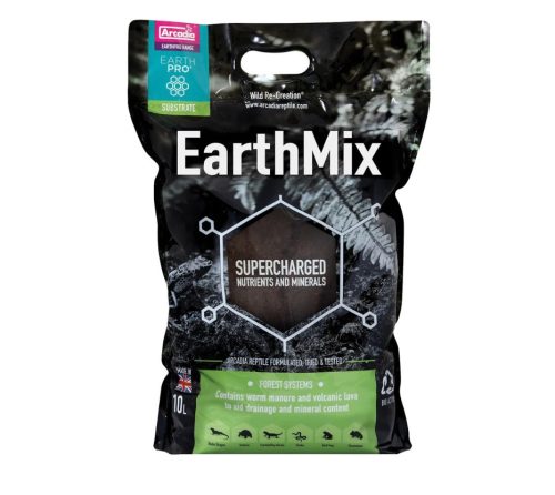 Arcadia | EarthMix | Bioaktív terráriumtalaj trópusi hüllők számára – 10 liter