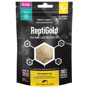   Arcadia | Earth Pro JellyPot Gold Repti Gold | Teljes értékű vitorlás gekkó táp gazdag rovarfehérjével – 100 g