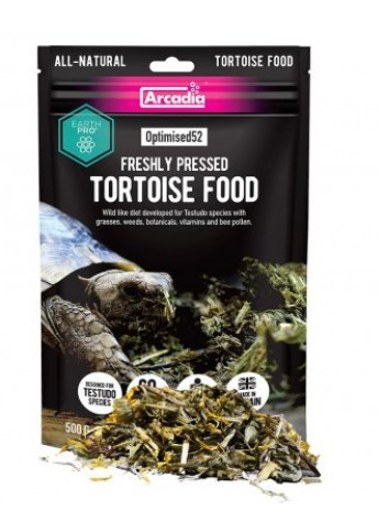 ARCADIA | EARTHPRO OPTIMISED52 TORTOISE FOOD | Teljesértékű táp szárazföldi teknősöknek - 500 g