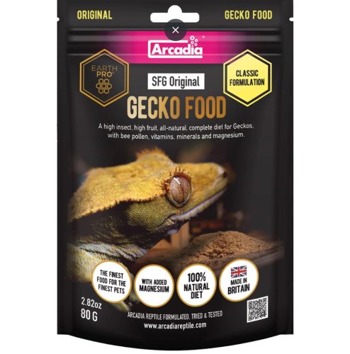 Arcadia | EarthPro StickyFoot Gold Original | Teljes értékű, gyümölcsalapú táp gekkók számára – 80 g