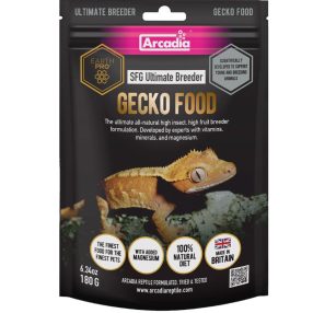   Arcadia | Earth Pro Stickyfoot Gold Ultimate Breeder | D3-vitaminnal dúsított táp gekkók számára – 180 g