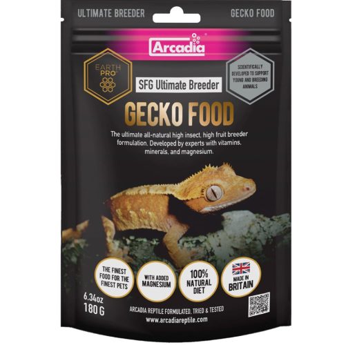 Arcadia | Earth Pro Stickyfoot Gold Ultimate Breeder | D3-vitaminnal dúsított táp gekkók számára – 180 g