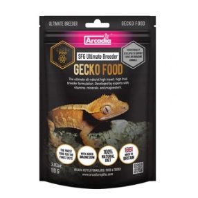   Arcadia | Earth Pro Stickyfoot Gold Ultimate Breeder | D3-vitaminnal dúsított táp gekkók számára – 80 g