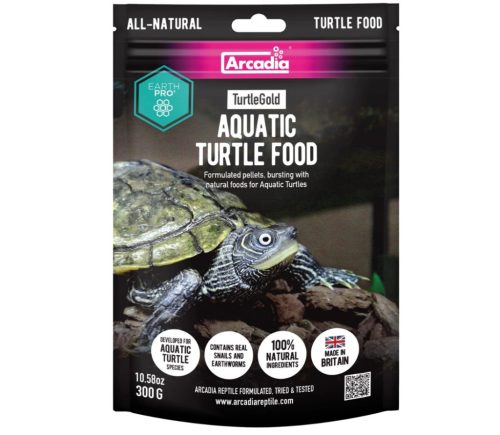 Arcadia | EARTHPRO TURTLE GOLD | Teljes értékű vízben lebegő teknőstáp vízi teknősök számára – 300 g