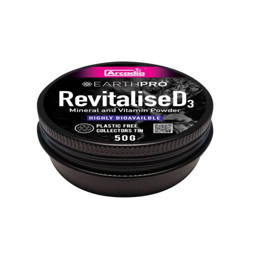 Arcadia EarthPro RevitaliseD3 | Vitaminokkal és ásványi anyagokkal dúsított por hüllők részére - 50 g