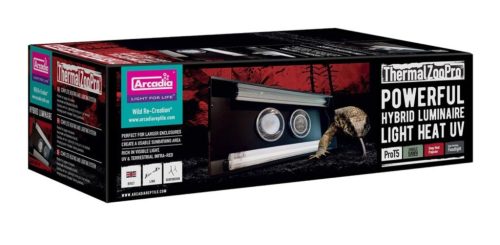 Arcadia | ThermalZoo Pro Twin | Hibrid fűtési és teljes spektrumú világítás terráriumi hüllők számára