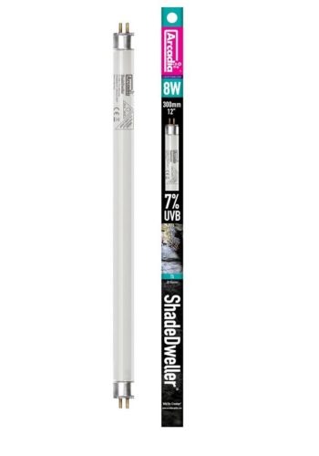 Arcadia | Shadedweller UVB Lamp | UVB fénycső D3-vitamin árnyékkedvelő hüllők számára 7% – 8 W/30 cm