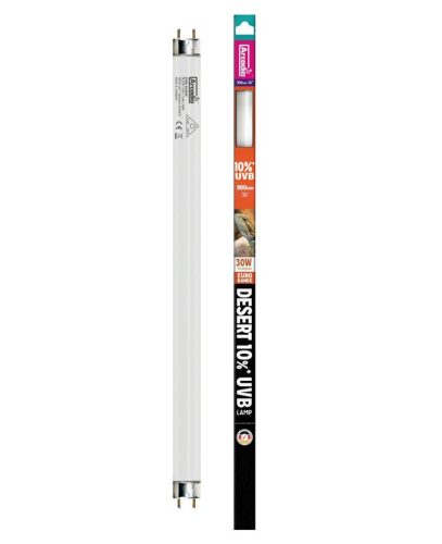 Arcadia | Euro Range Desert UVB Tube T8 | Sivatagi UVB fénycső magas UV-igényű hüllőknek 10% - 30 W/90 cm