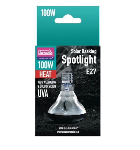 Arcadia | Solar Basking Spotlight | Intenzív UVA melegítő izzó hüllők terráriumába - 100 W