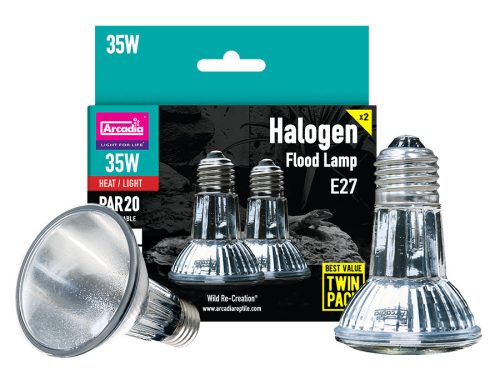 Arcadia Halogen Basking Spot Twin Pack | Dupla melegítő izzó csomag - 2 x 35 W