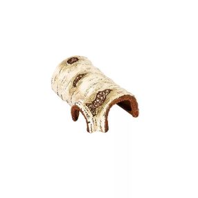   Repti Zoo | Nyírfa kéreg bújó | Természetes hatású terráriumi és kisállat rejtekhely – 14,6×8,7×5,5 cm