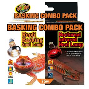   Zoomed Basking Combo Pack | 75 W nappali basking spot + 75 W éjszakai infravörös izzó