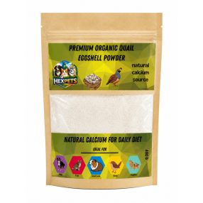   HexPets Premium Organic | Prémium termelői fürjtojáshéj por – 400 g