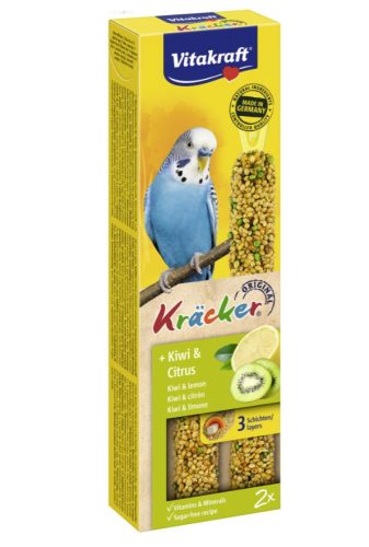 Vitakraft | Kracker Dupla Rúd (citrus,kiwi) – kiegészítő eleség Hullámos papagáj részére - 60g