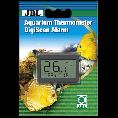 JBL Aquarium Thermometer DigiScan Alarm | Akváriumi hőmérő, riasztó funkcióval - 5 x 3,5 cm