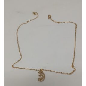 Aranyszínű nyaklánc kaméleon medállal