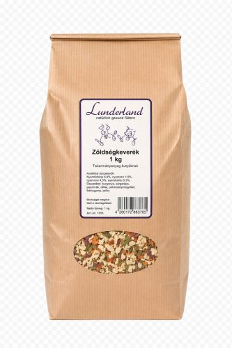 Lunderland | Zöldségkeverék | Természetes szárított zöldségmix kutyáknak és macskáknak – 1 kg