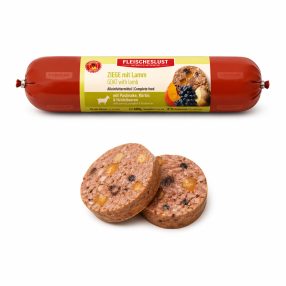   Meatlove | Kecske báránnyal | Prémium párolt menü sütőtökkel, áfonyával és fehér répával – 400 g