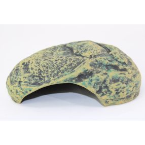 Kerámia hüllő bújóka, barlang - hosszúkás, lapos