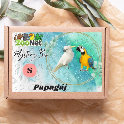 Mystery Box ajándékdoboz Közepes és óriás papagájoknak – S