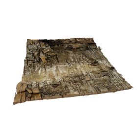   Természetes nyírfa kéreg dekorációs lap | Terráriumi háttérépítő elem – 20x20 cm - 1 db