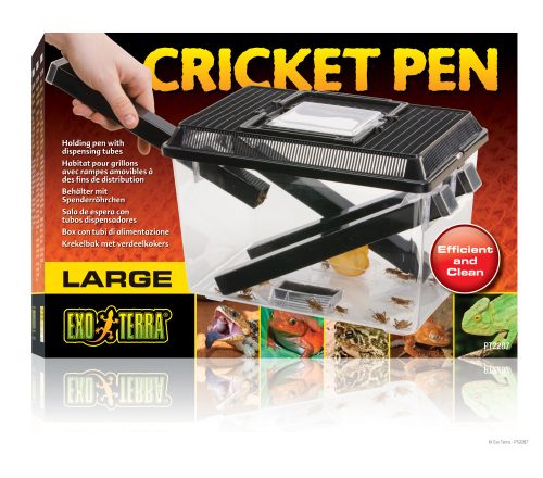 ExoTerra Cricket Pen | Eleségállat tartó adagoló csővel - L