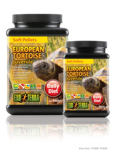 Exo Terra European Tortoise food Juvenile | Szárazföldi teknős táp fiatal állatoknak - 260 g