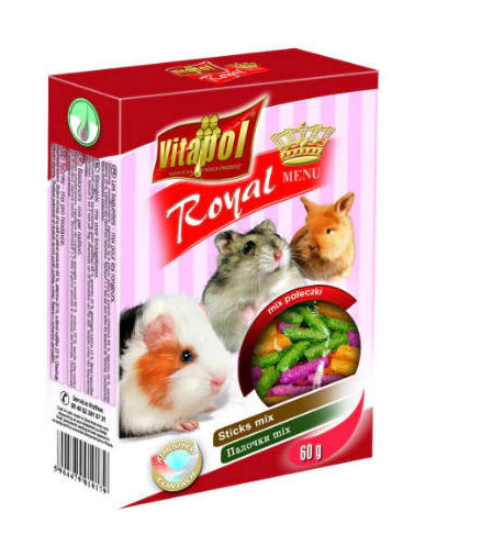 Vitapol Royal Menu | Kiegészítő eleség rágcsálóknak - 60 g