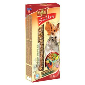   Vitapol Smakers | Prémium rúd rágcsáloknak | Gyümölcs-mogyoró-popcorn - 135 g