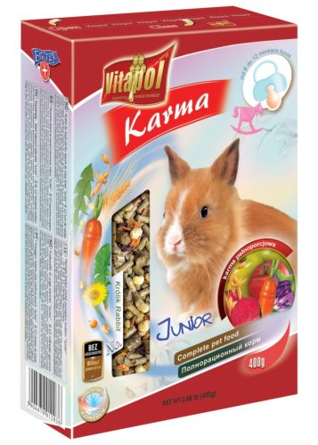 Vitapol Karma Complett Junior | Teljes értékű nyúltáp fiatal nyulak részére - 400 g